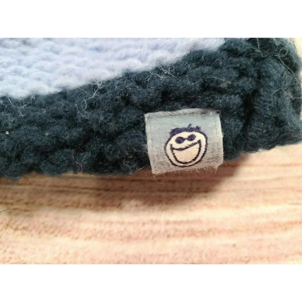 Life Is Good Kids Youth Knit Hat Beanie Blue Beige Tan